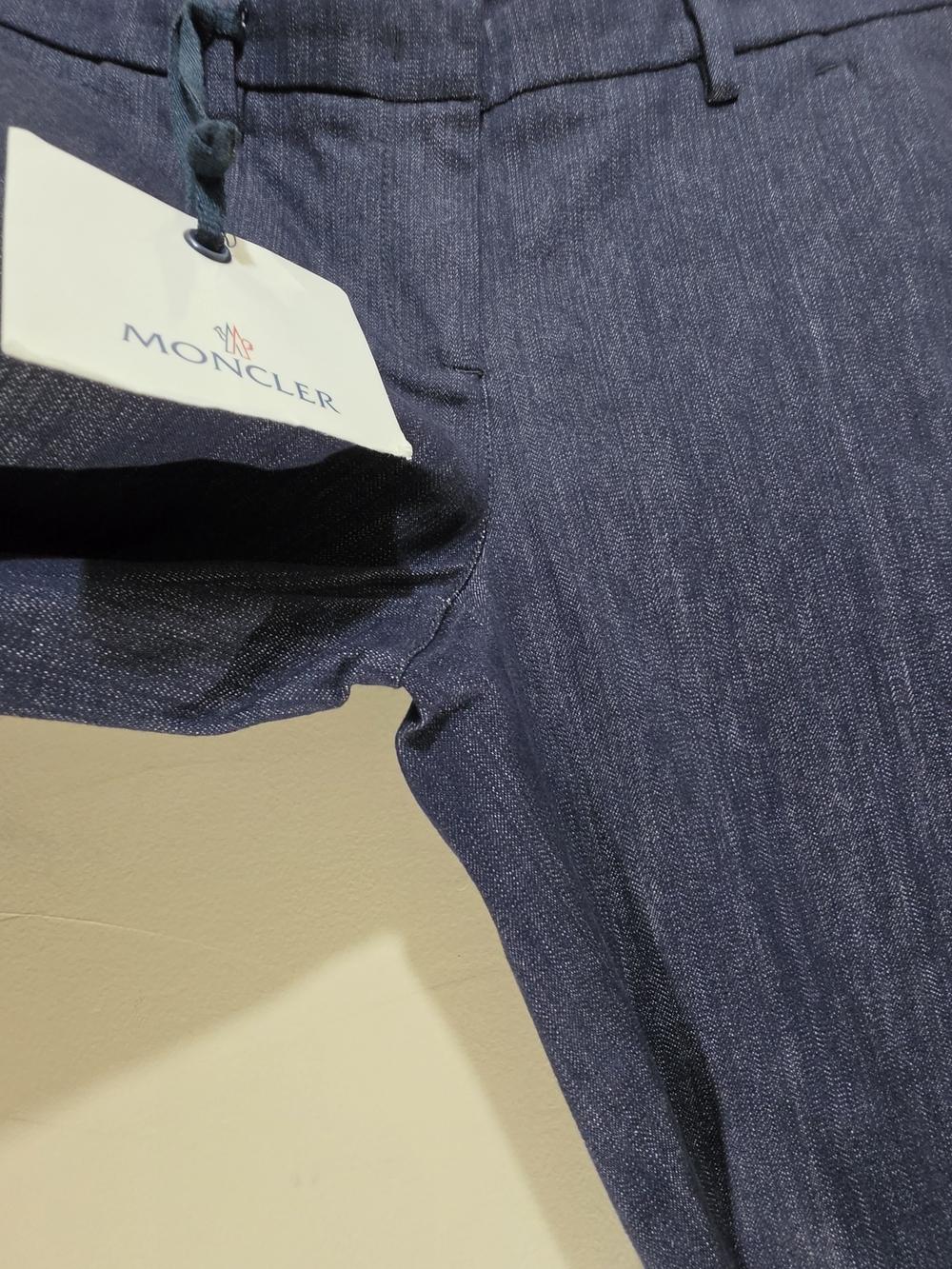 Moncler Women’s Tailored Pants Size 38EU Blue Waist 28 Slim Fit - Picture 5 of 15